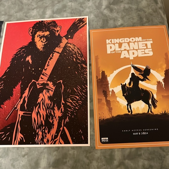 THREE Kingdom of the Planet of the Apes & Planet of Apes MOVIE POSTERS Disney - Picture 3 of 10